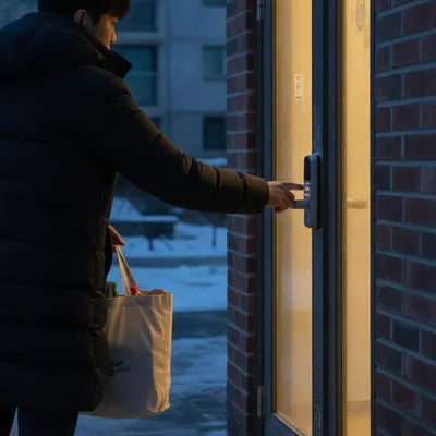 도어락 건전지 교체 시기와 방전됐을 때 여는 법, AA 건전지 기준