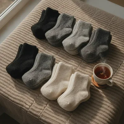 여성 장목 양말 20수·144침 뜻, 겨울용 도톰한 크루삭스 고르는 법