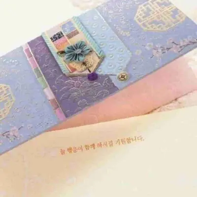 꽃망울 조각보 봉투 명절용돈봉투 새뱃돈봉투 3개 묶음 대표 이미지
