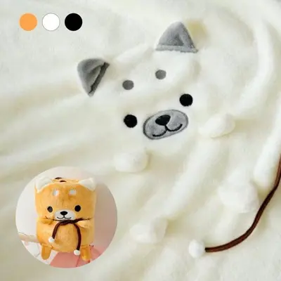 다용도 휴대용 사무실 시바견 무릎 담요 캐릭터 대표 이미지