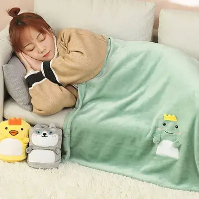 귀여운 동물 사무실 집안 거실 무릎 담요 무릎담요 대표 이미지