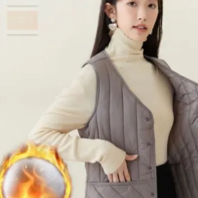 스토어 연 여성 조끼 패딩 경량 누빔 여성조끼 대표 이미지