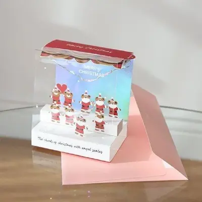 크리스마스 팝업카드 크리스마스카드 성탄엽서 입체카드 대표 이미지