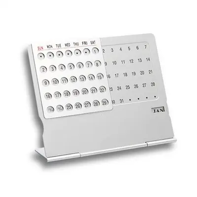 알루미늄 만년 탁상 달력 금속 스텐딩 캘린더/달력 대표 이미지