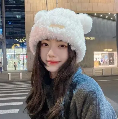 베어 뽀글이 버킷햇 겨울 털모자 방한 모자 3개 묶음 대표 이미지