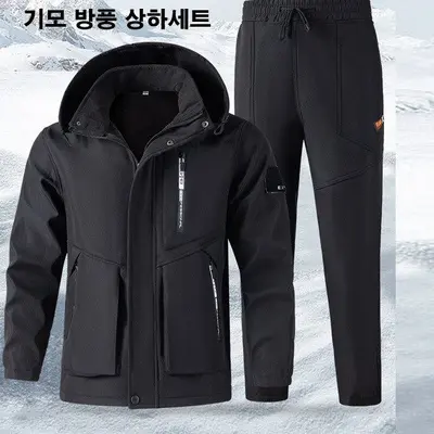 겨울 기모 전술복세트 작업복 사하세트 방풍 트레이닝복 대표 이미지