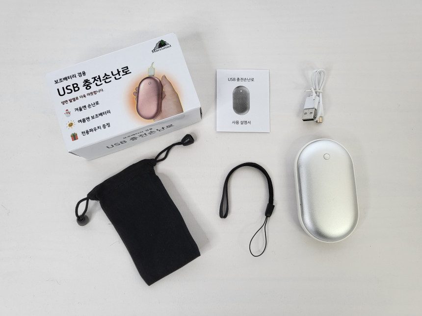 충전식 손난로 6000mAh 보조배터리 겸용 선물용 상세 이미지 3