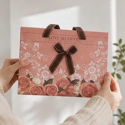 서랍형 손잡이 기프트백 선물포장 답례품 포장 대표 이미지