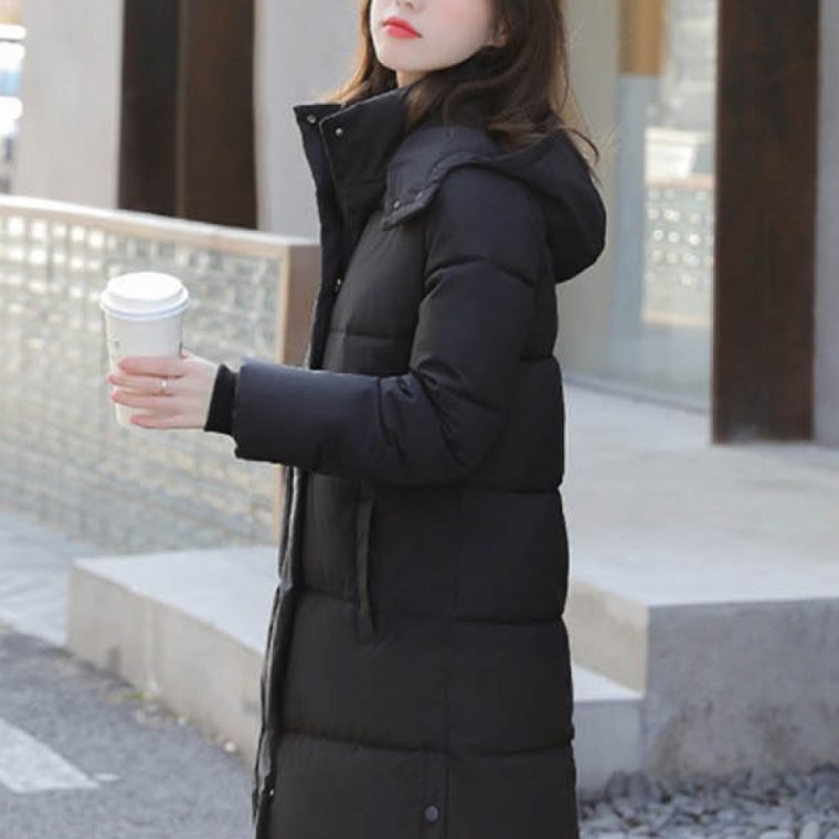 데일리 방한 서 모던 발목까지 오는 겨울 롱패딩 대표 이미지