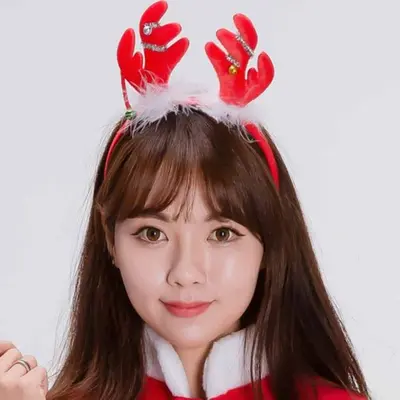 루돌프머리띠 크리스마스파티용품 크리스마스머리장식 3개 묶음 대표 이미지