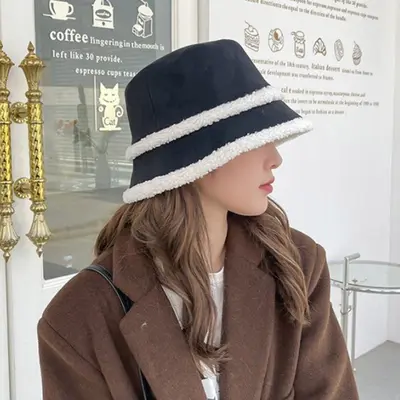 준캡 겨울벙거지 따듯한방한모자 두줄뽀글이 벙거지 비니 대표 이미지