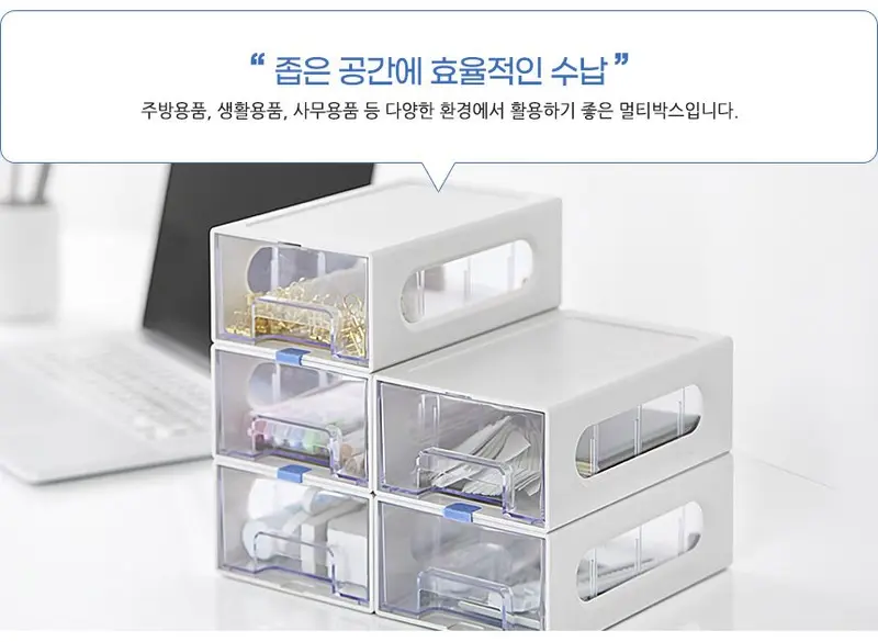 더 온담 시스맥스 마이 스마트 멀티박스 3단 집안정리 상세 이미지 2