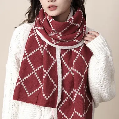 양면 겨울 다이아 목도리 머플러 2color 3개 묶음 대표 이미지