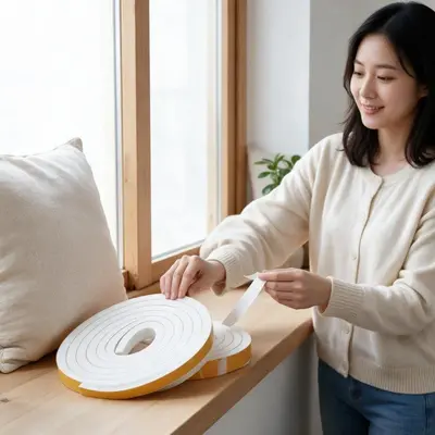 문틈 외풍 차단 방풍 테이프 창문 바람막이 틈새 대표 이미지