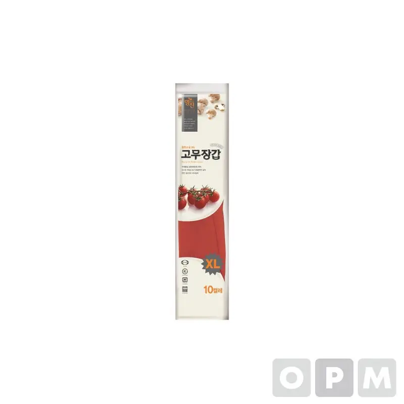 고무장갑 특대사이즈 빨간색 대용량 김장고무장갑 상세 이미지 1