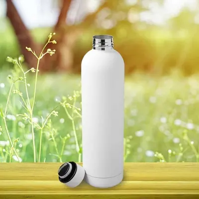 스텐 진공 보온병 750ml 화이트 스텐보온보냉물통 대표 이미지
