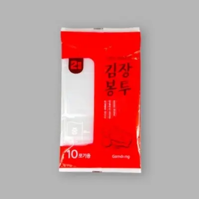 김장봉투 중 10포기 55x80cm 10개 비닐봉투대 대표 이미지