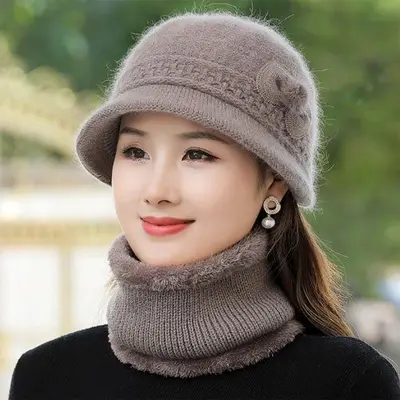 은창]엘레강스 리본 모자 워머 세트 목도리 세트상품 대표 이미지