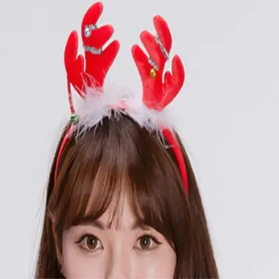 루돌프머리띠 크리스마스데코 크리스마스장식 3개 묶음 대표 이미지