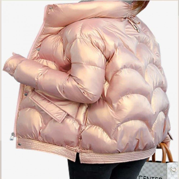 여자 경량 숏패딩 퀼팅 누빔 오버핏 점퍼 여자패딩 대표 이미지