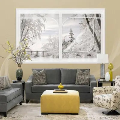 방풍비닐 창문용 외풍차단 베란다 200x120cm 대표 이미지