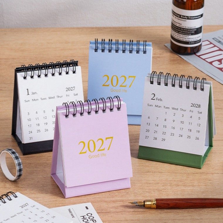 2027 탁상달력 미니 캘린더 책상 사무실 3개 묶음 대표 이미지