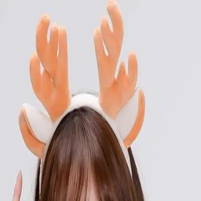 루돌프 머리띠 브라운 운동회머리띠 행사용머리띠 3개 묶음 대표 이미지