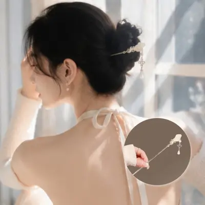 전통 구름 비녀 한복비녀 한복머리장식 올림머리장식 3개 묶음 대표 이미지
