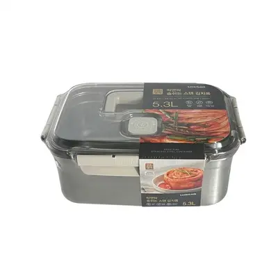 락앤락 숨쉬는 스텐 김치통 직사각 5.3L -R 대표 이미지