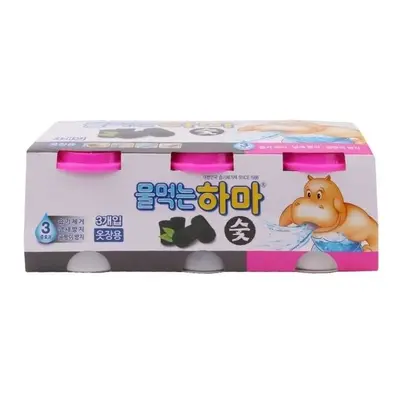 습기제거제 물먹는 하마 숯 3개입 이불장 제습제 대표 이미지