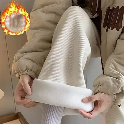 은창]골지 코듀로이 기모 보온 와이드 팬츠 바지 대표 이미지