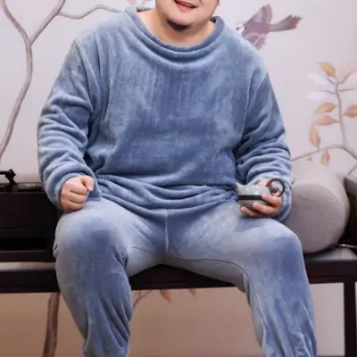 빅사이즈 수면바지 남녀공용 대형 겨울 잠옷 티셔츠 대표 이미지