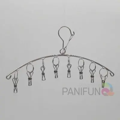 스텐 빨래집게건조대 8구 빨래건조대소형 미니빨래건조대 3개 묶음 대표 이미지