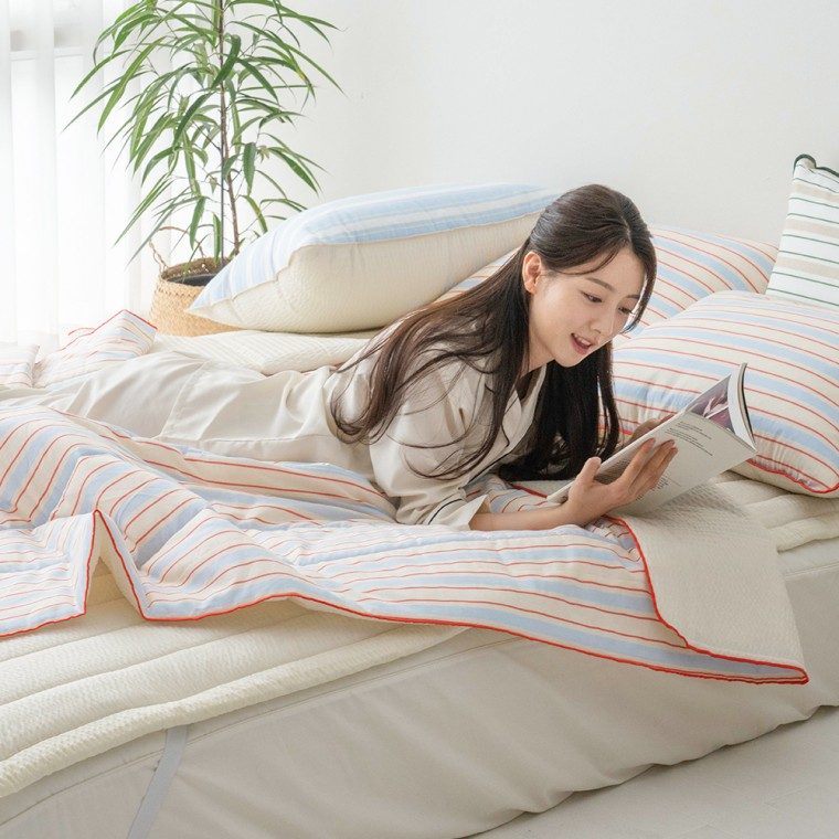 젤로 60수 아사면 시어서커 여름 이불패드 침구세트 대표 이미지