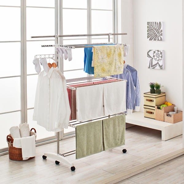 빨래건조대 접이식 6단 특대형 베란다 이동식 건조대 대표 이미지