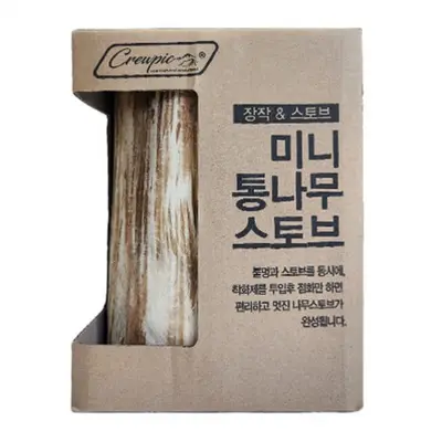 크루픽 미니 통나무 스토브 미니화목나무난방기 캠핑난로 대표 이미지