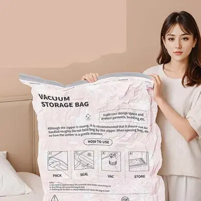 옷정리 압축팩 100X80cm 진공이불팩 3개 묶음 대표 이미지