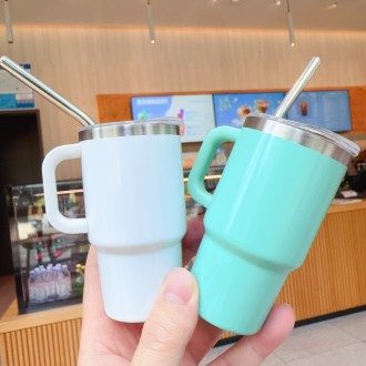 304스텐 720ml 키링 텀블러 캠핑용품 빨대포함 상세 이미지 3