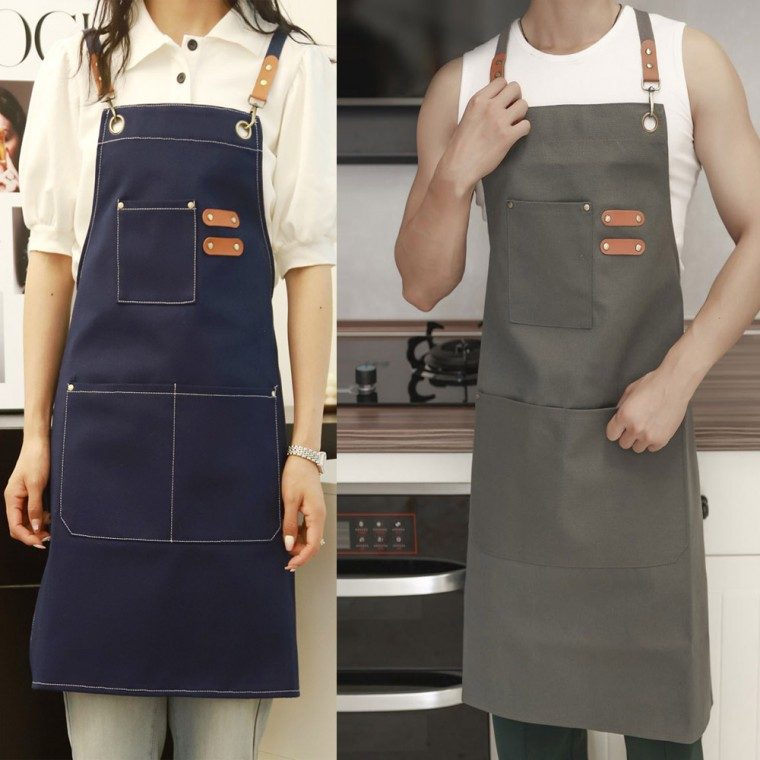 캔버스 앞치마 남녀공용 공방 카페 미술 김장 3개 묶음 대표 이미지