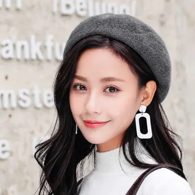 앙고라베레모 패션 여성모자 빵모자 화가모자 털모자 3개 묶음 대표 이미지