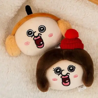 캐릭터 핫팩인형 얼굴핫팩커버 겨울핫팩소품 대표 이미지