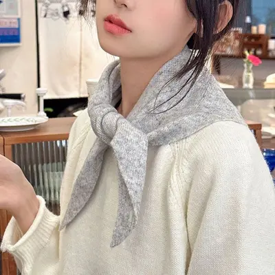 울니트 삼각스카프 헤어커치프 여성스카프 머플러 대표 이미지