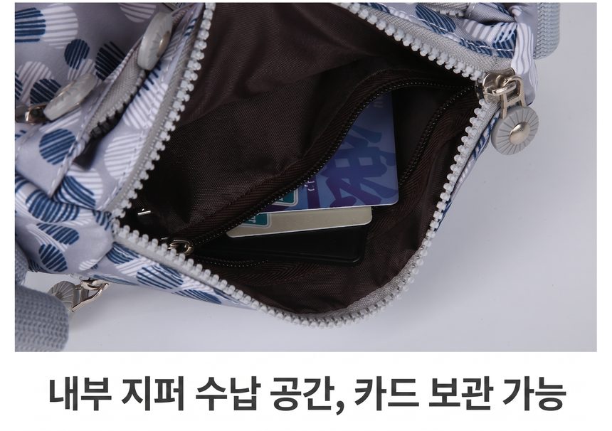 크로스백 여성 나일론 숄더백 멀티포켓 엄마가방 3개 묶음 상세 이미지 3