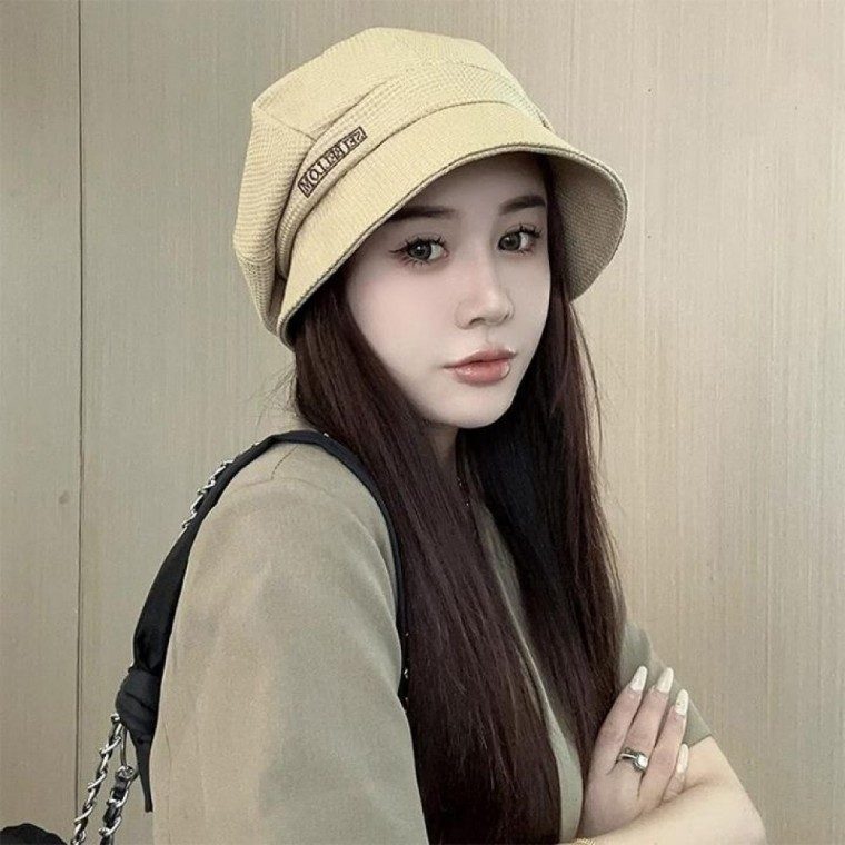 비니 여성 중년 레터링 두건 모자 가을 겨울 대표 이미지