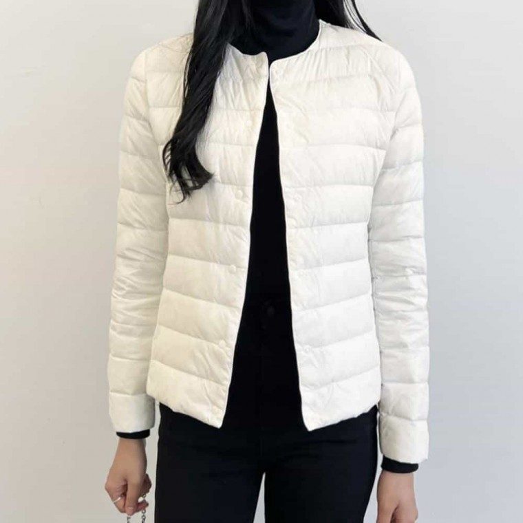 여성 라운드넥 경량 여자경량패딩자켓 여자패딩자켓 점퍼 대표 이미지