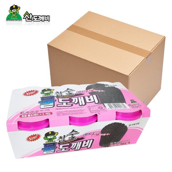 참숯 물도깨비 제습제 3P 한박스 6묶음 실내탈취제 대표 이미지