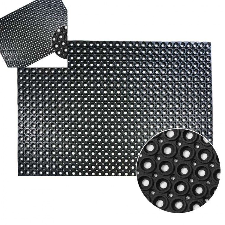 현관매트 생고무매트 블랙 60x80x0.5cm 빗물매트 현관