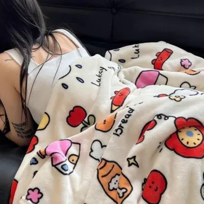 사무실 블랭킷 무릎 학생 이불 겨울 극세사 포근 담요 대표 이미지