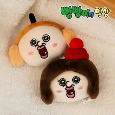 얼굴 핫팩인형 휴대용 손난로 겨울 보온 선물용 인형 대표 이미지