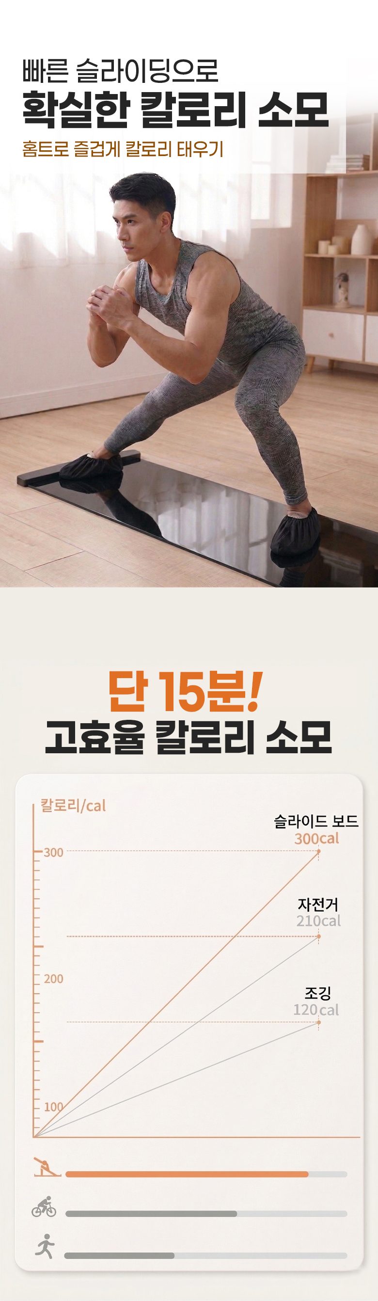 슬라이드보드 홈트 코어 유산소 스케이트 매트 상세 이미지 2